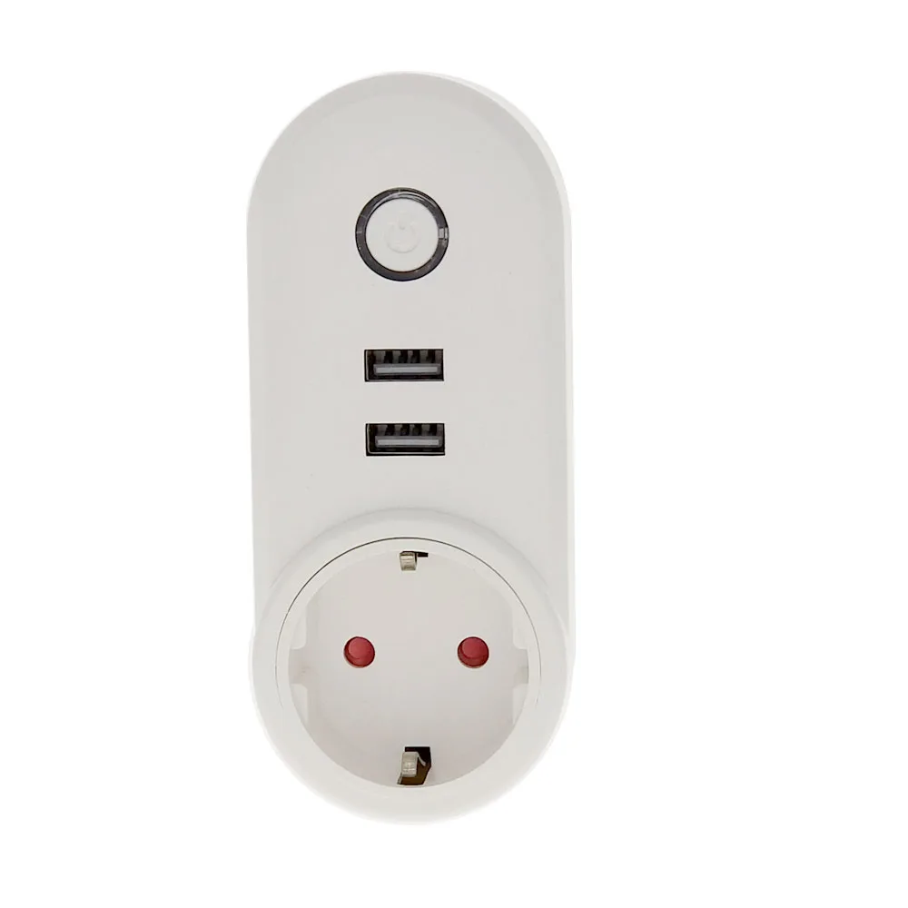 FrankEver Израиль Wi Fi Smart Plug с двумя портами USB Розетка таймером беспроводной умная