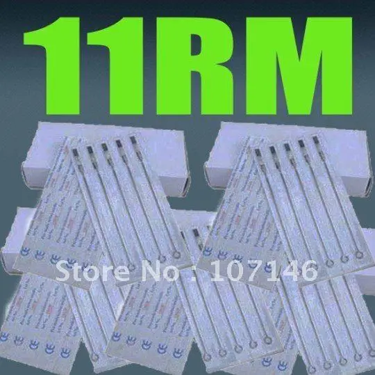 100 X 11RM стерилизованные иглы для тату пистолета круглая игла Magnum машины|needles for tattoo