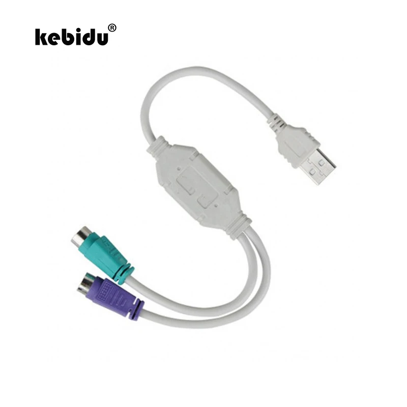 New USB Port Converter Male to PS/2 Keyboard Mouse Female Adapter For PlayStation2 PS2 Game Component PC Sony | Электроника
