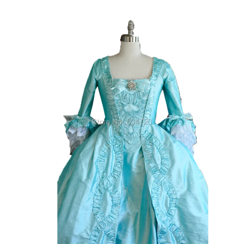 Индивидуальный дизайн! Gray Duchess Queen Marie Antoinette маскарадное платье для театра Военном