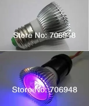 

3W E27 UV LED Spot Light Bulb UV GEL Curing Light 395nm 48*62mm