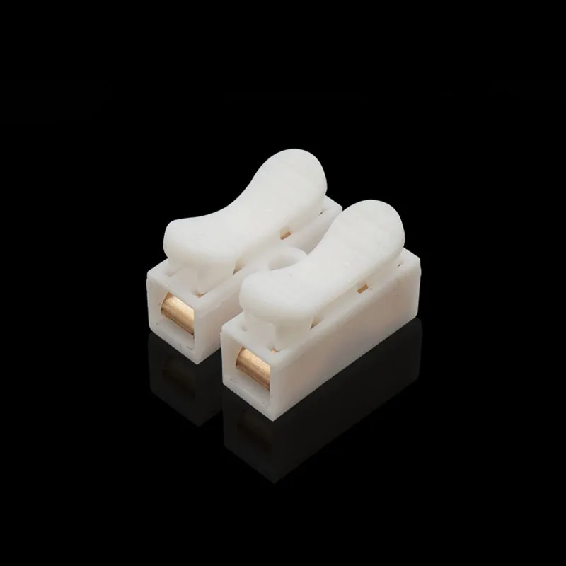 CH-2 26pcs/BOX Press Connector Electrical Cable Clamp Connectors Wire Terminals Block Spring Quick terminal block | Обустройство дома