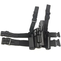 tactical glock 17 leg holster airsoft gun pistol army military hunting thigh holster with flashlight for glock 17 19 22 23 31 32