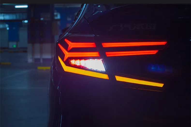 Авто светодиодный фонарь светильник для 10th Honda Accord 2018 2019 сзади с движущимся