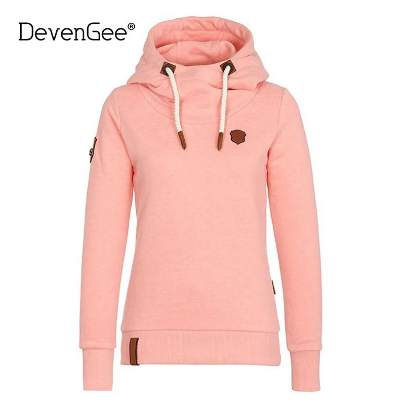 DevenGee модные новые осенние толстовки для женщин одежда с длинным рукавом