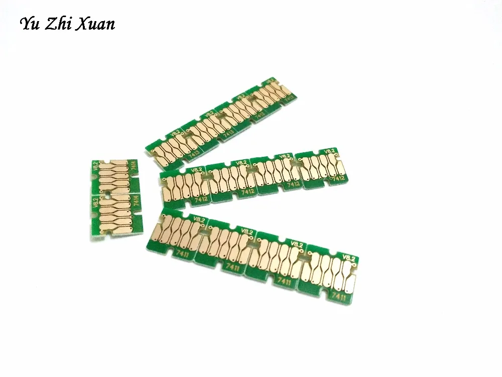 Yu Zhi Xuan! 1 шт. 1000 мл T7411 T7414 чернильный бак чип для Epson F6080 F7200 F9200 F6270 F7270 F9270 принтер