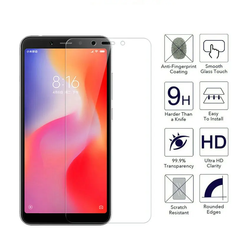 Закаленное стекло для Xiaomi Redmi 6A защитная пленка 7A 16 ГБ 32 защитное | Мобильные