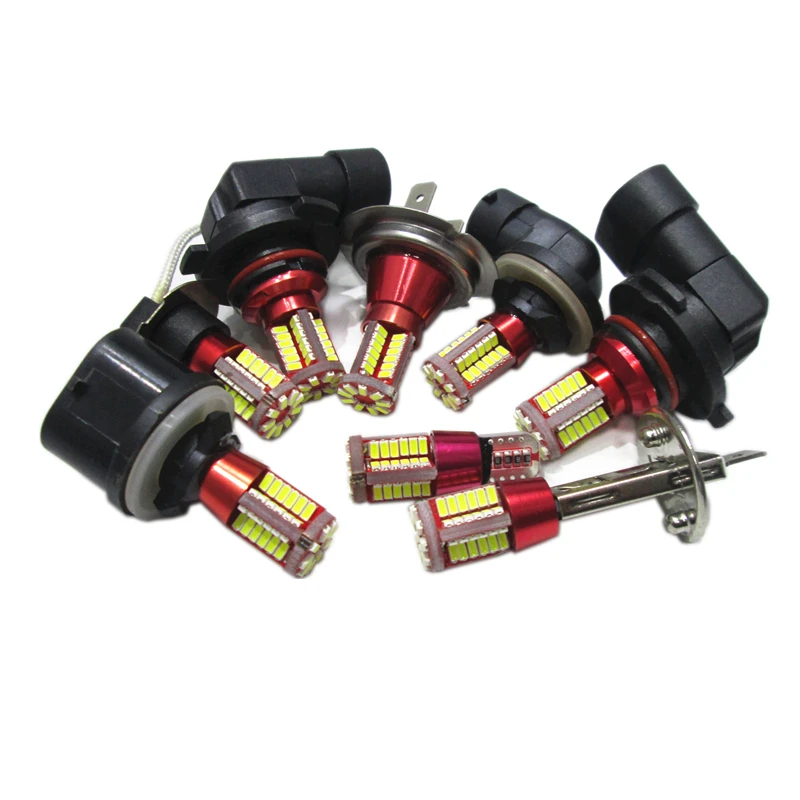 2 шт. Автомобильные противотуманные фары H27 880 881 H7 H1 H3 H11 H8 9005 9006 3014 57SMD 6000 K 12000 лм 12