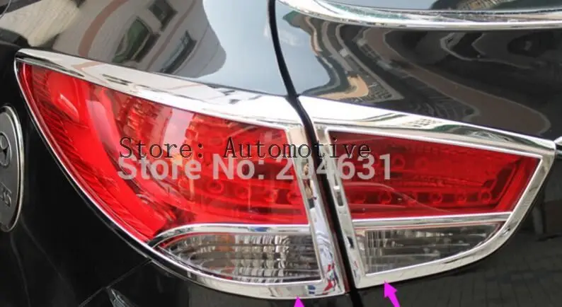 

Chrome Rear Tail Light Lamp Cover Trim For 2010 2011 2012 2013 2014 for Hyundai ix35