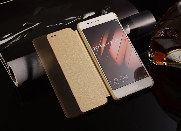 Оригинальный корпус для Huawei P10 Plus из искусственной кожи mate 9 Pro 10 с Откидывающейся