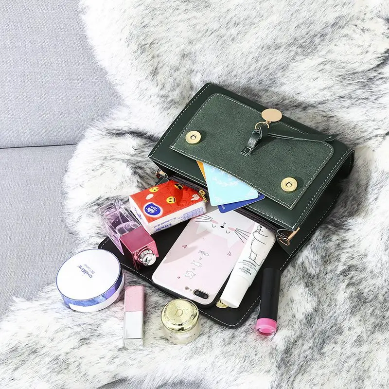 Сумка на плечо женская из экокожи роскошный саквояж кросс-боди маленькая модная