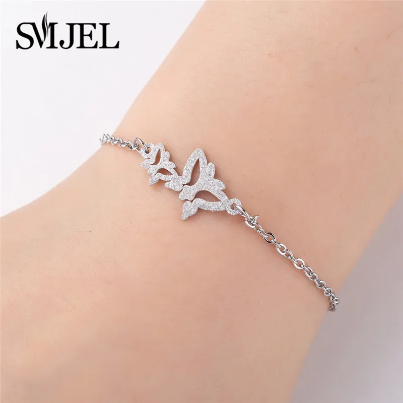 Silver SL185 SMJEL Wedding Forever Infinity кулон браслеты пара нержавеющая сталь любовь браслет бесконечные ювелирные изделия колье bracciali Donna - Окраска металла: Silver SL185