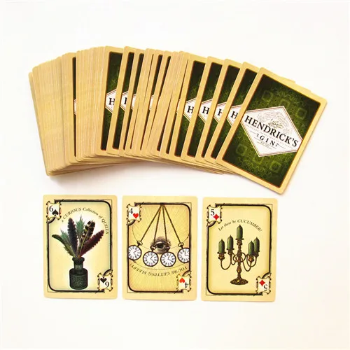 56 шт. Набор бумажных игральных карт HENDRICK'S GIN Poker Card deck развлечения новая