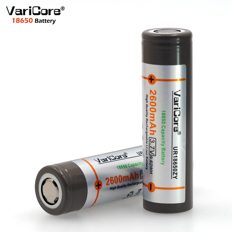 2 шт./Lot оригинальный varicore ur18650zy 3 7 V 2600 mAh 18650 аккумуляторная батарея. Фонарик с