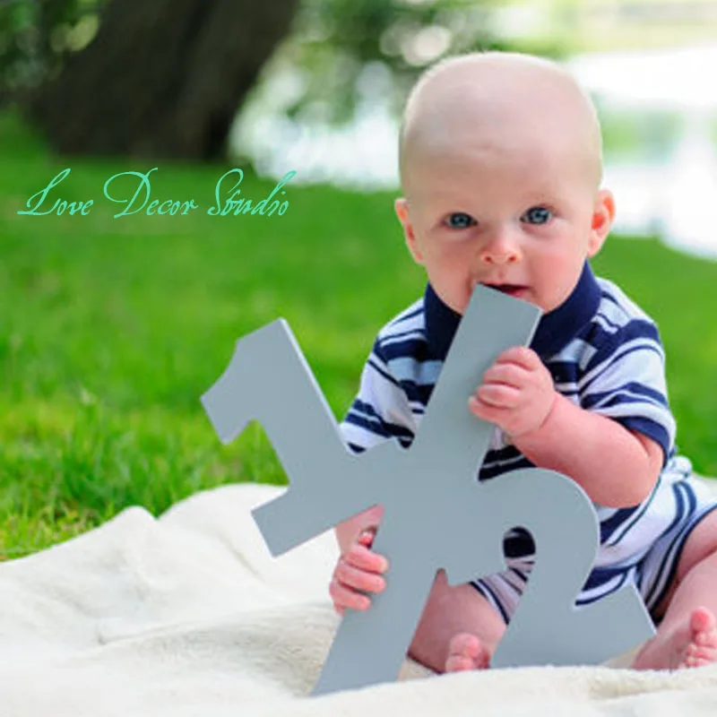 Half Sign Baby Photo Prop Birthday 1/2 Age Numbers - Photography Props for Photographer 12" tall | Дом и сад