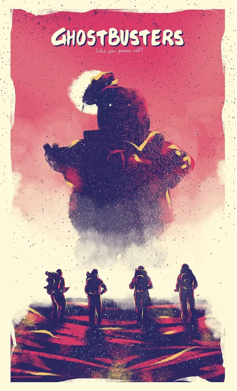 Винтажный постер в стиле поп арт Ghostbusters Классический ретро крафт постеры