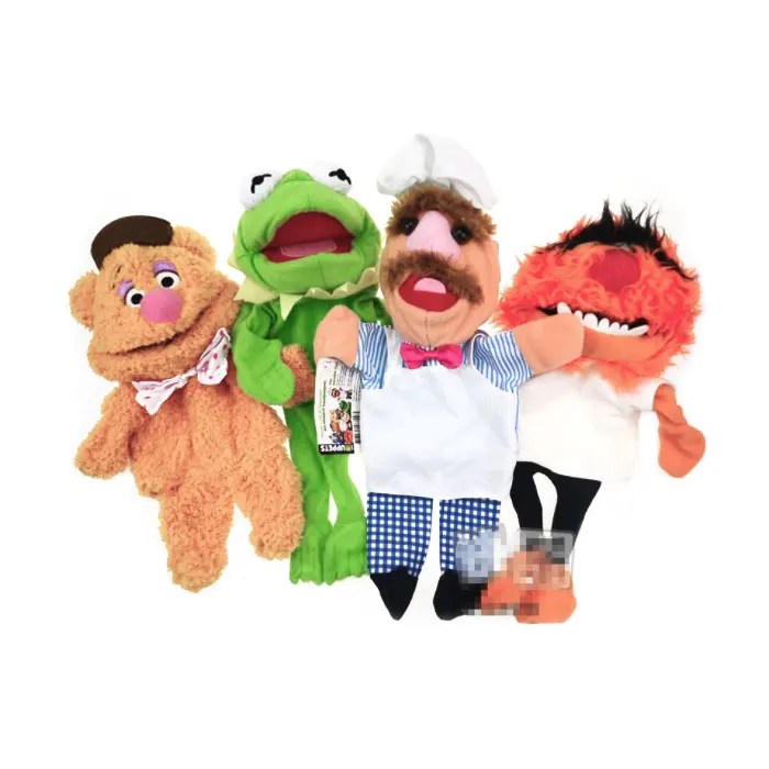 all of them 1 шт./лот, 25 см милый Маппет Шоу Кермит Лягушка Fozzie медведь шведский шеф-повара Плюшевые Ручные куклы для детей подарок - Цвет: all of them