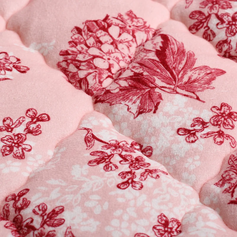 Зимний трехслойный стеганый домашний халат утепленный фланелевый Халат Теплый