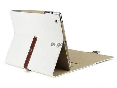 White Luxury Button Belt Smart Leather Case Cover Stand for New iPad 2 3 4 Gen | Компьютеры и офис