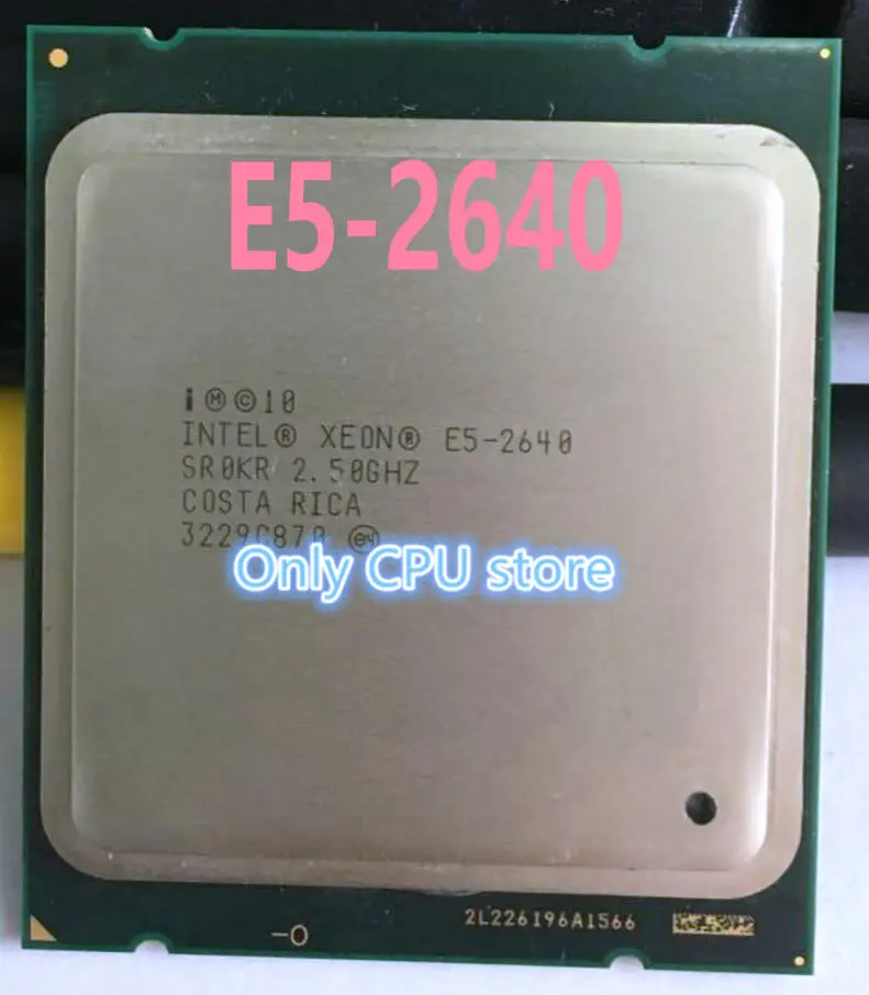 Intel Xeon E5 2640 15M Cache 2 50 ГГц 7 20 GT/s центральный процессор e5 2640|Процессоры| |