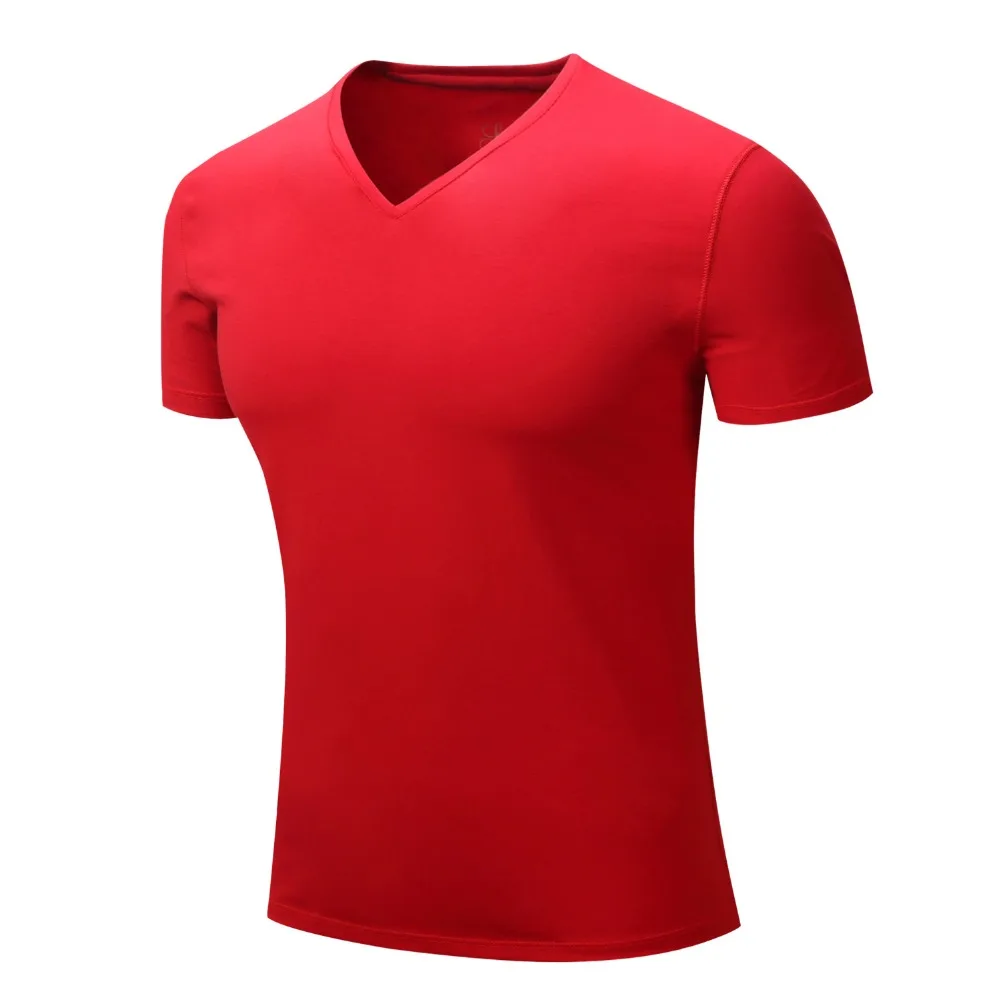 2017 летняя футболка однотонная хлопковая Высококачественная Повседневная Новая