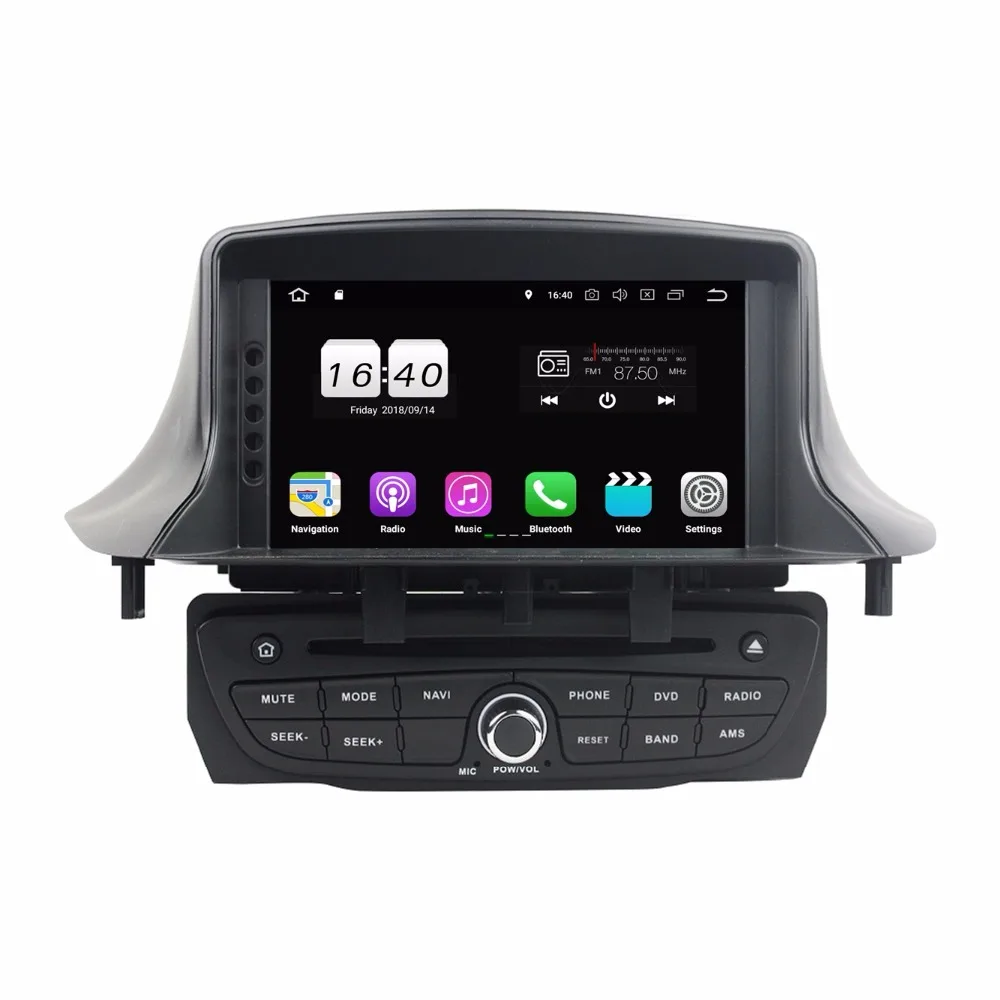 Ips TDA7851 Android 8 1 2 Гб ОЗУ 4 ядра автомобильный dvd плеер gps RDS радио wifi 4G Bluetooth для Renault Megane