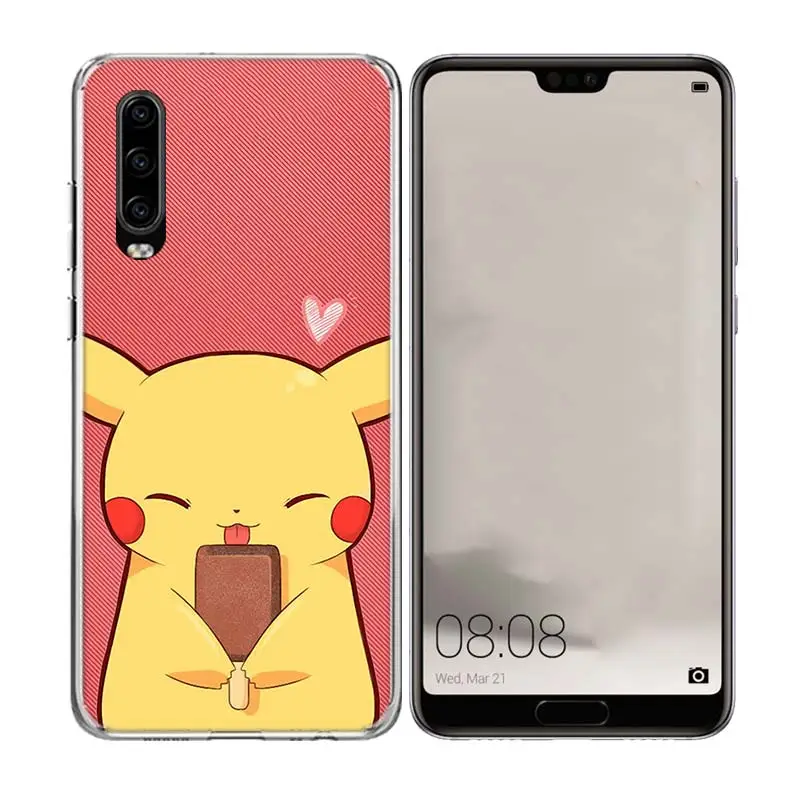 Пикачу тематика карманных монстров популярный чехол для телефона huawei P20 P30 Lite рro P8