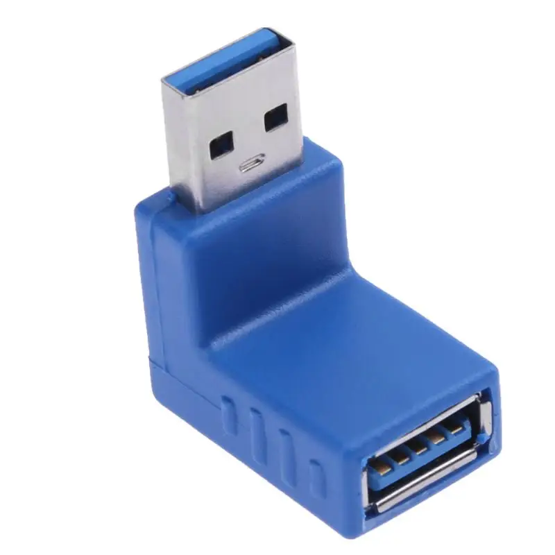 10 шт./лот 90 градусов вертикальный левый правый вниз Угловой USB 3 0 штекер гнездо M/F