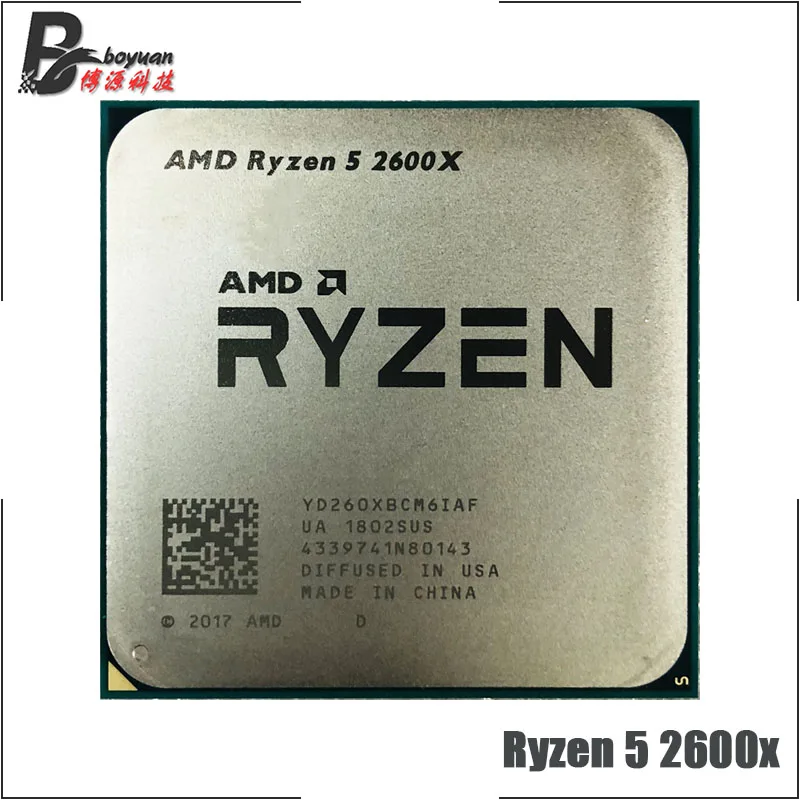 Процессор AMD Ryzen 5 2600X R5 2600X3,6 GHz шестиядерный процессор с двенадцатью потоками 95W процессор YD260XBCM6IAF Socket AM4