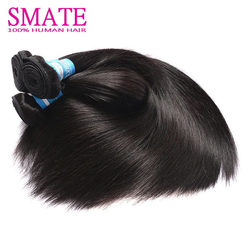 8A Unprocessed Peruvian Virgin Hair Straight 4 Pcs Lot Kinky Human Crochet 6-26Inches Weave |