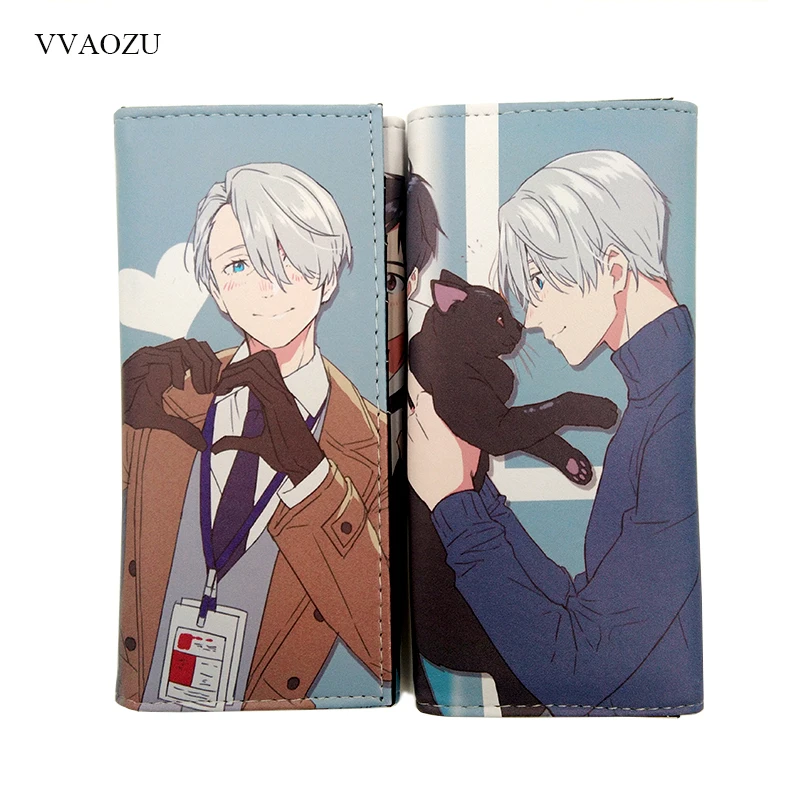 Yuri on Ice Victor Nikiforov Long Style COS Wallet – Anime PU Leather Purse with Multiple Card Holders image 2