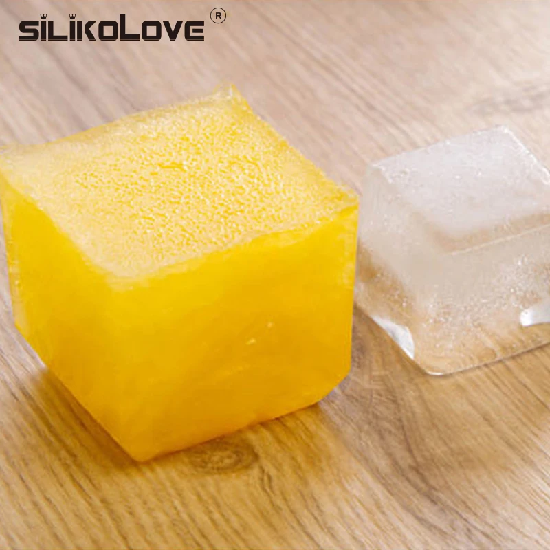 SILIKOLOVE 6 полости 3d магический большой силиконовый ледяной кубик производитель формы квадратный DIY фруктовый льдогенератор Кухня Бар питьевой аксессуар