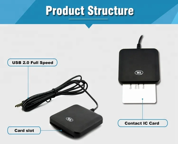 Китай ISO7816 контакт USB Emv смарт IC Картридер для чиповых карт/писатель с бесплатным SDK ACR39U-U1