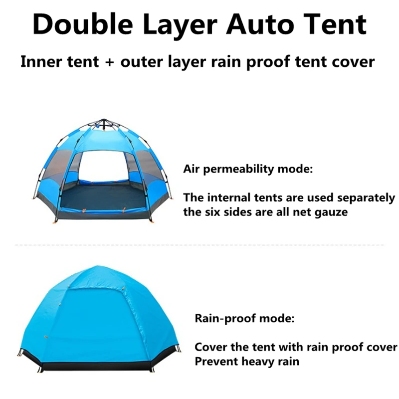 Preise 240*240*135 Cm Doppelschicht Camping Auto Strand Knallen Oben Zelt Klettern Familie Reise Wandern Urltra-licht Licht Ausflug Anti UV Zelte