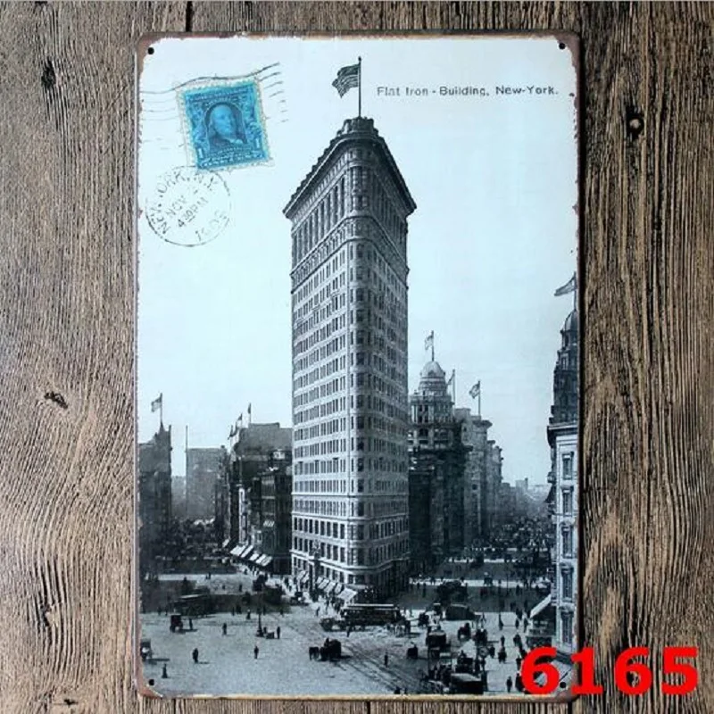 Известных достопримечательностей Placa Decorativa Старинные бар кафе украшения
