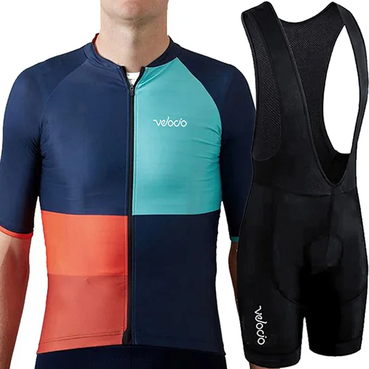 SET 03 Uniforme ciclismo летний комплект велосипедной одежды с коротким рукавом, Триатлон для велосипеда, одежда с нагрудником, гель, MTB, велокостюм - Цвет: SET 03