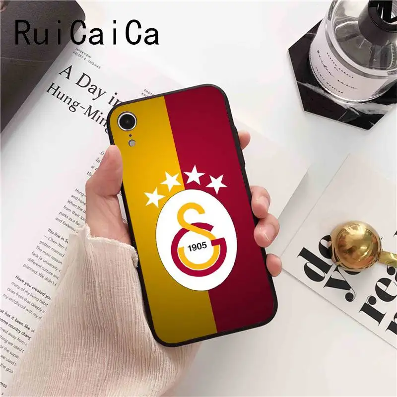Ruicaica Турция Galatasaray черный мягкий чехол для телефона iPhone 5 5Sx 6 7 plus 8 Plus X XS MAX XR 10 Чехол