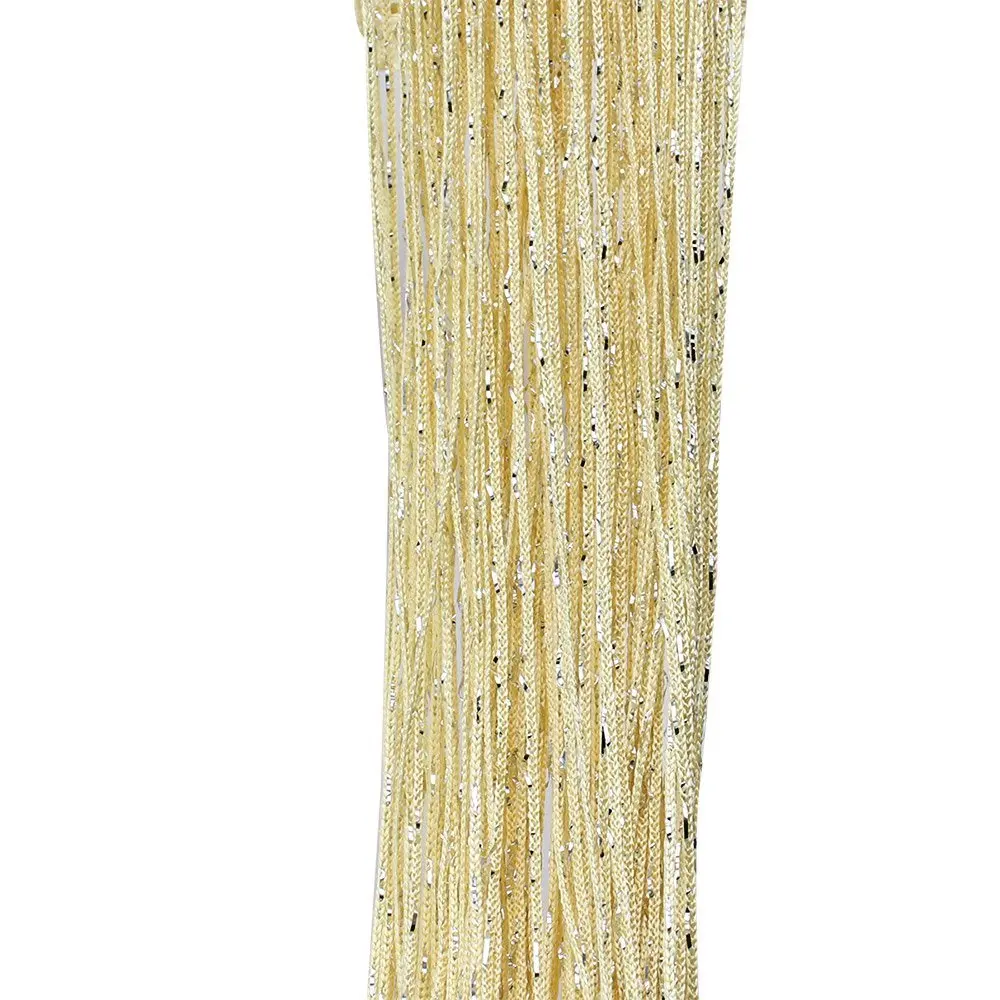 Серебряная лента на дверь занавеска нить бахрома оконная панель разделитель