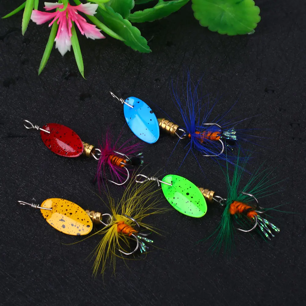 with 3 Anchors Artificial Lures Carp 360 Degree Fishing Tackle Hook Colorful Metal Sequins Creativity Durable | Спорт и развлечения
