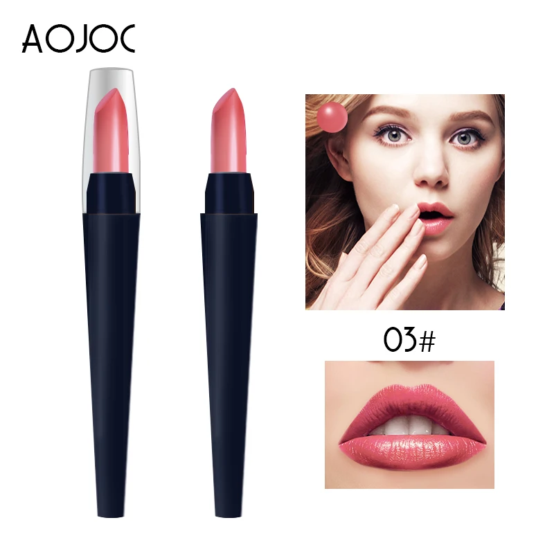 AOJOC 1 шт. долговечные губы цвета макияж водостойкие оттеночный блеск для губ