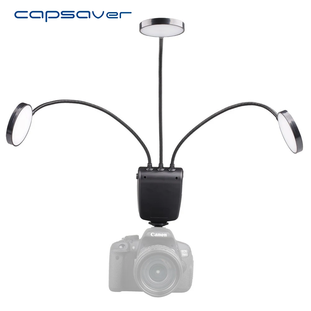 capsaver ML-3D Macro LED Ring Flash Light Speedlite for Pentax Canon Nikon Olympus Camera Close-up Flashlight 31GN 5500K 36 LEDs |