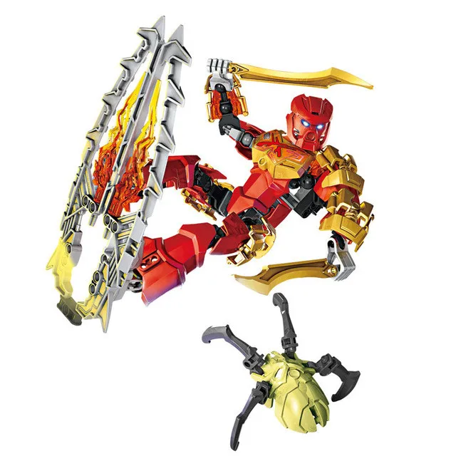 BionicleMask светильник для детей Kopaka Мастер Льда Bionicle строительный блок совместим с