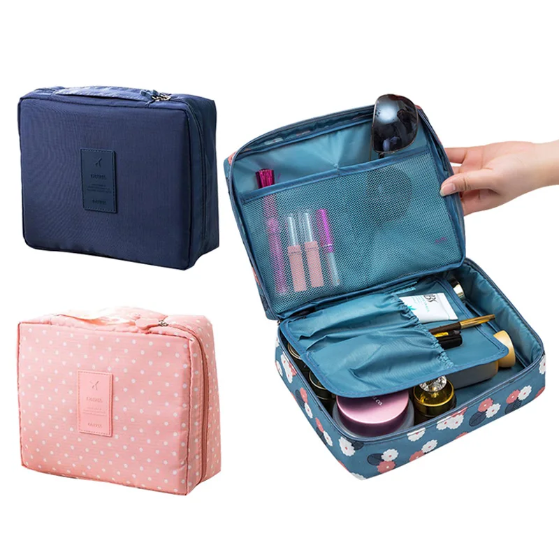 Портативный дорожный органайзер для косметики женская косметичка карманная