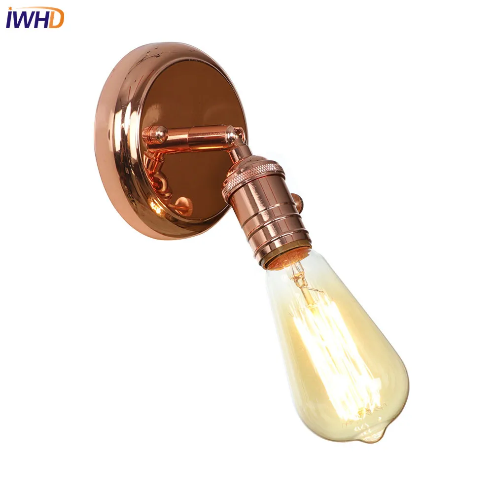 Ретро iwhd Nordic светодиодный настенный светильник гладить RH промышленные Лофт Wandlamp Винтаж крепления настенного светильника для домашнего освещения аппликация Murale