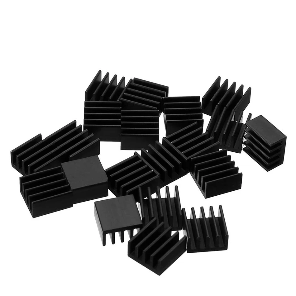 20 шт. алюминиевый радиатор для компьютеров Raspberry Pi|Аксессуары демонстрационных
