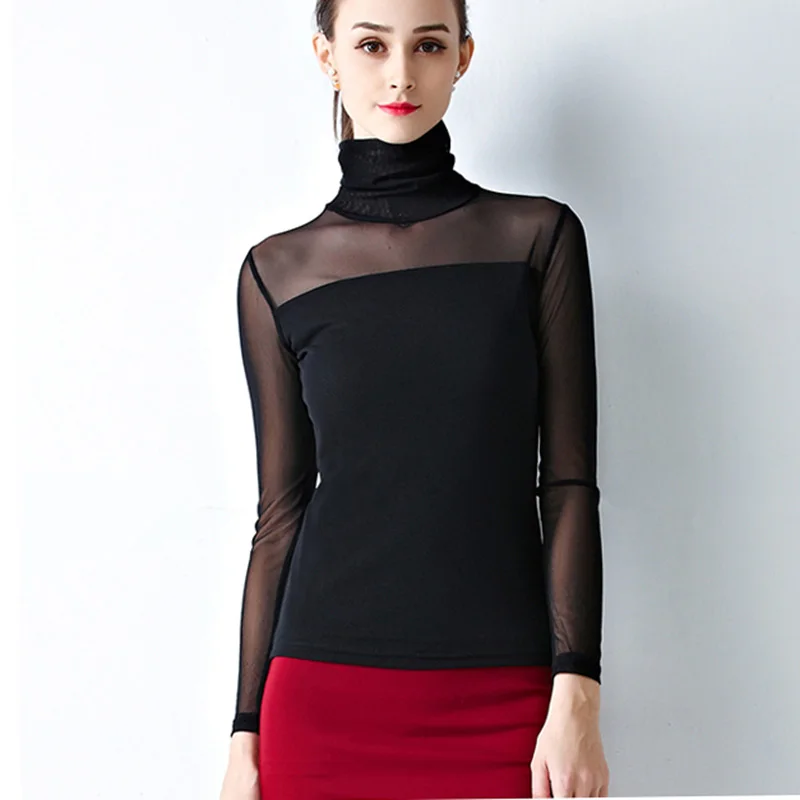 Весенне-осенняя женская блузка VogorSean рубашка 2018 с круглым вырезом и высоким