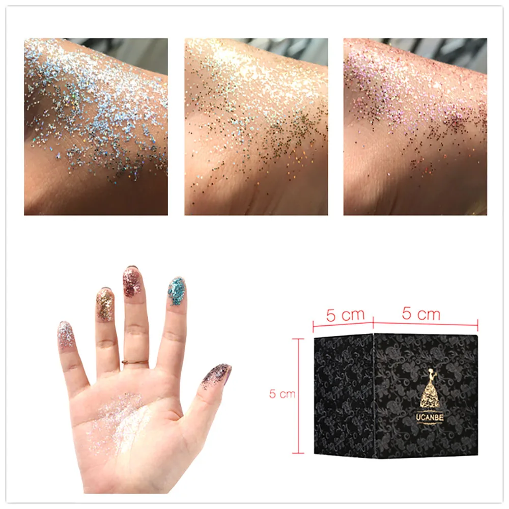 Тени для век макияж блестящая паста тела блеск лица хайлайтер искрящий крем