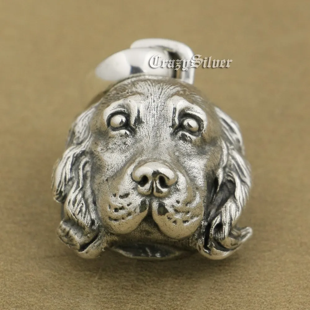 Cocker Spaniel 925 пробы серебряный кулон Подвески маленькие животные кулон TA37