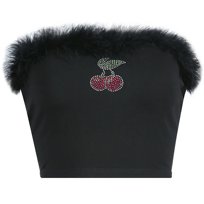 2019 Модные женские летние майки для девочек топы сексуальные вишневые без