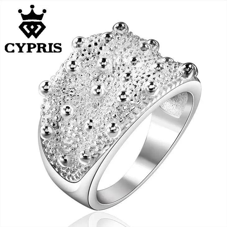 R408 CYPRIS посеребренные кольца способа женщины леди подарок любовника классические